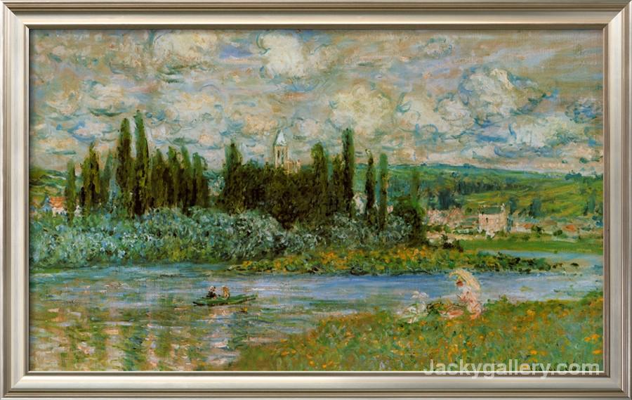 The Seine River by Claude Monet paintings reproduction